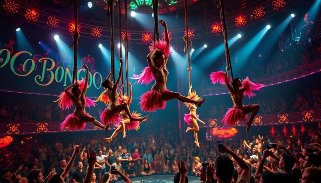 Coco Bongo acrobáticos