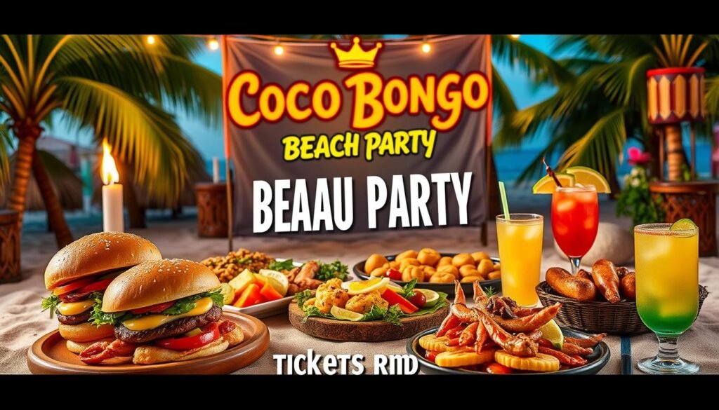 Coco Bongo menu Coco Bongo menu