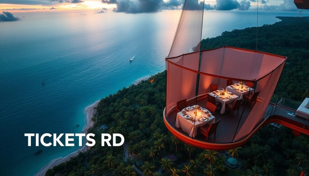 Cena en el cielo Punta Cana Dinner in the Sky Punta Cana